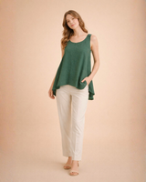 High-Low Jute-Cotton Tunic