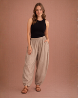 High-Rise Cotton Joggers