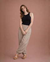 High-Rise Cotton Joggers