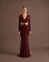 Crimson Wine Gown