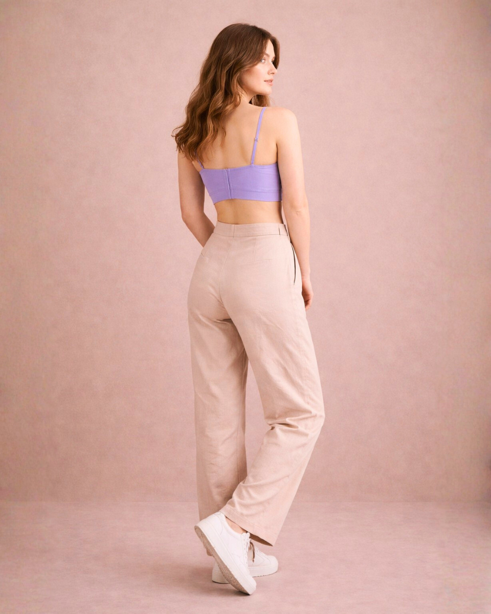 Lavender Bloom Corset Top