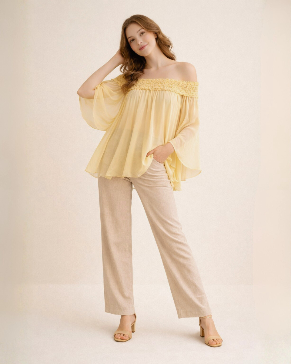 Off-Shoulder Georgette Top