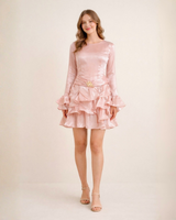 Blush Doll Ruffle Mini Dress