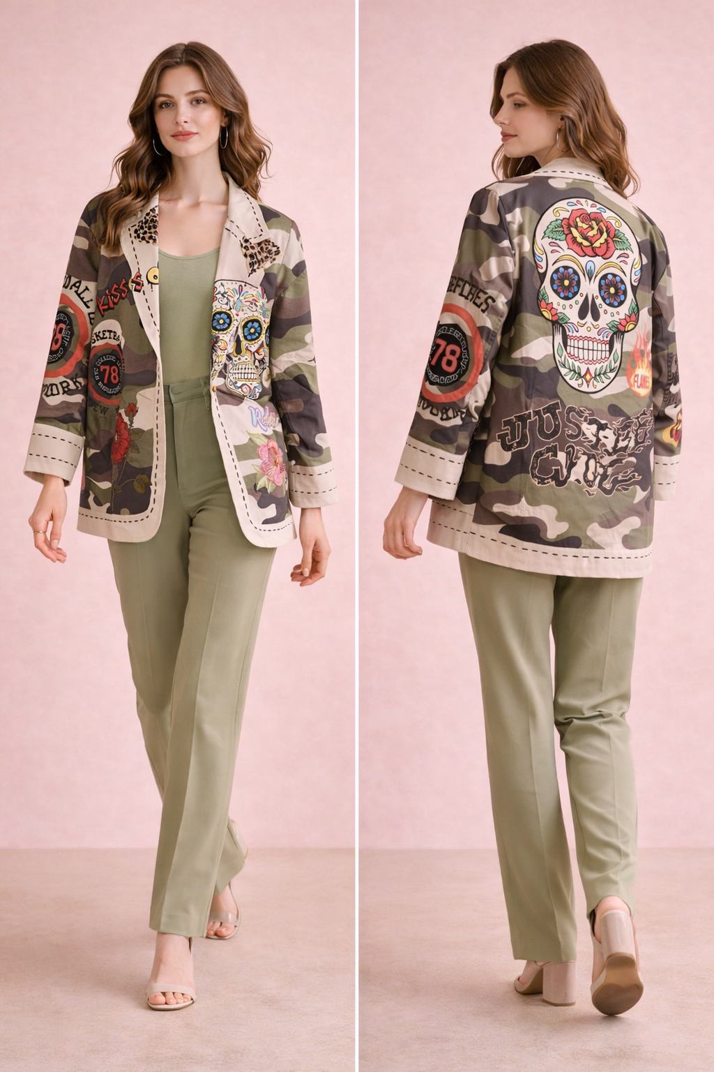 Urban Rebel Camouflage Statement Jacket