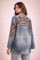 Stay Cool Graphic Denim Jacket