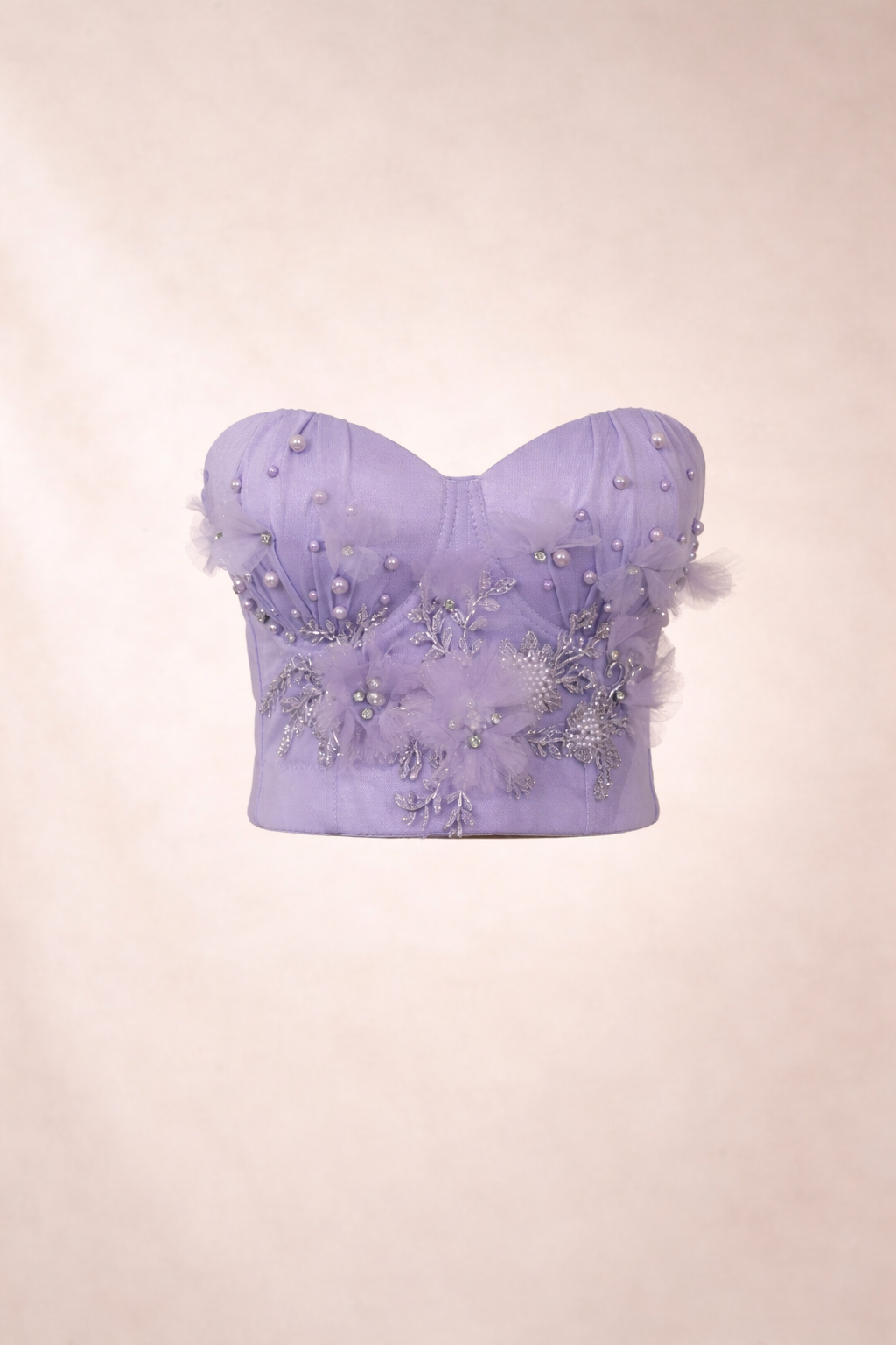 Lavender Bloom Corset Top