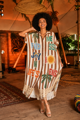 Sunshine Boho Shirt Dress